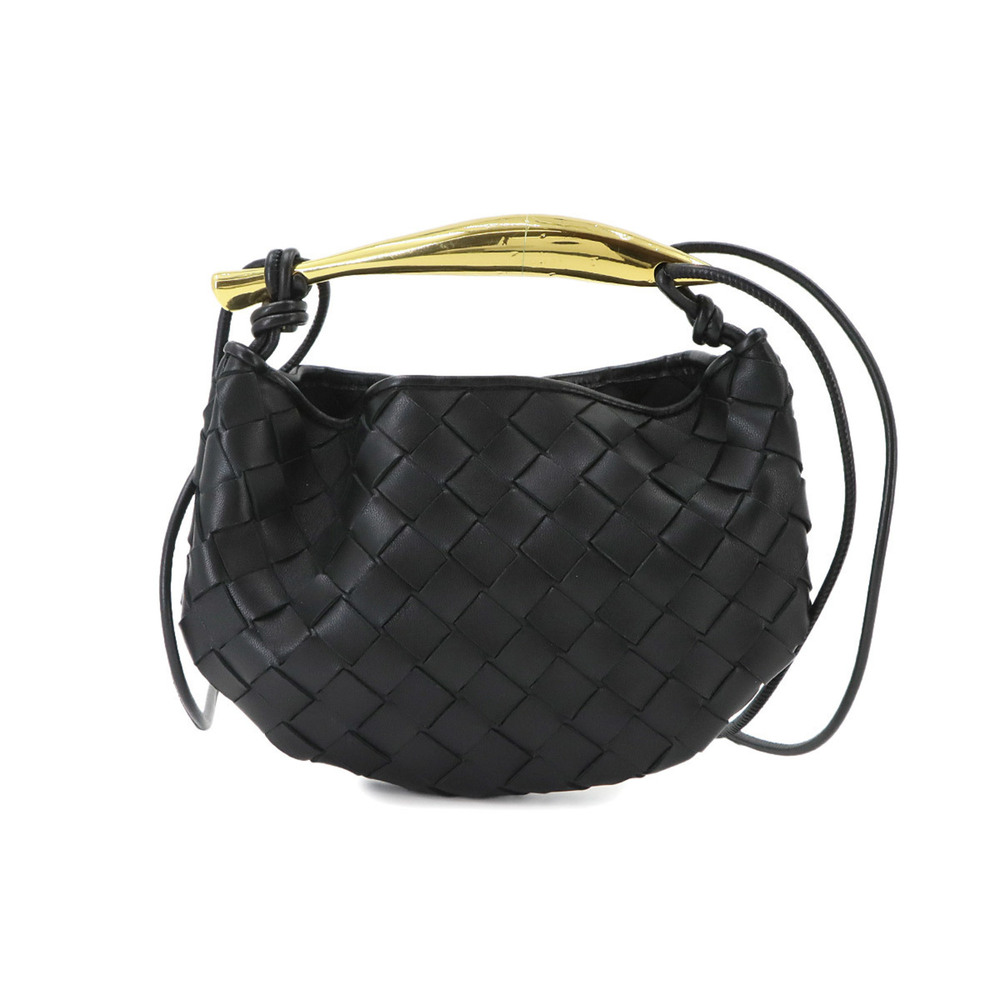 Bottega Veneta Intrecciato Mini Sardine 2-way Hand/Shoulder Handbag, Leather,...